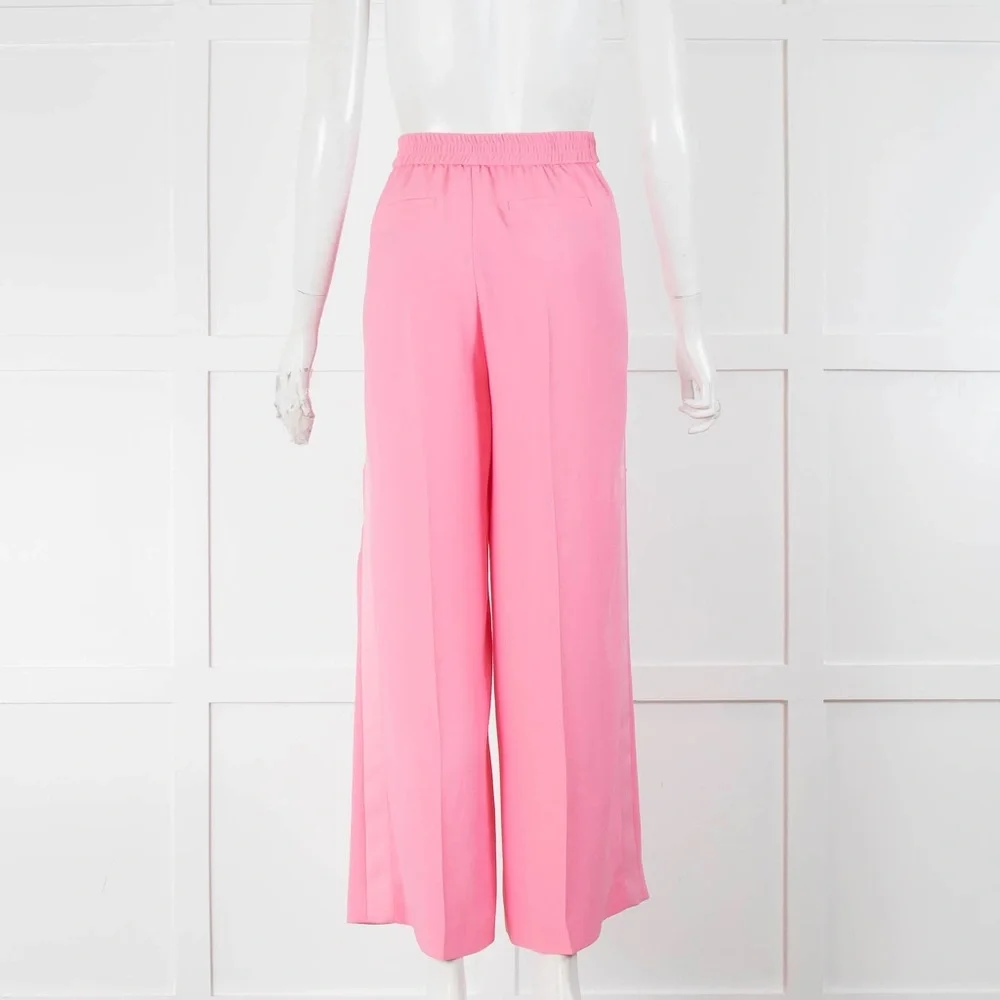 Me + Em Pink Wide Leg Waist Tie Trousers - Picture 3 of 9